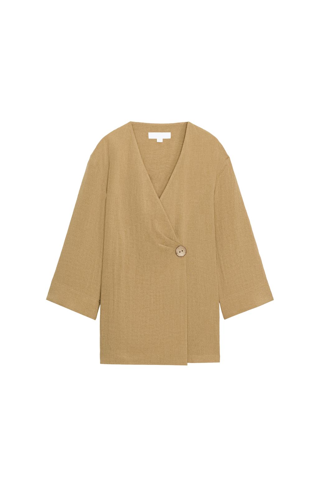 SIDE SLIT WRAP JACKET SET - image 3