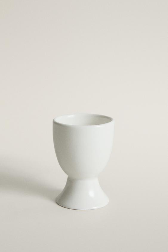 SUPORTE PARA OVO DE GRÊS - Branco da Zara - Imagem 0