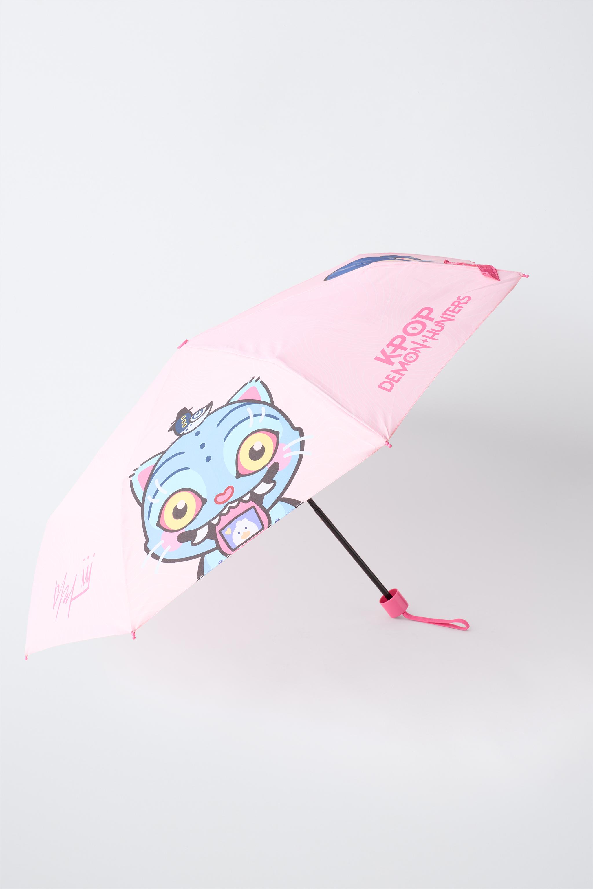 KPOP DEMON HUNTERS™ NETFLIX© FOLDING UMBRELLA — Pink