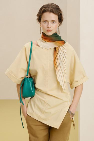 CTTN SHRT 16 - Yellow by Zara - Image 3