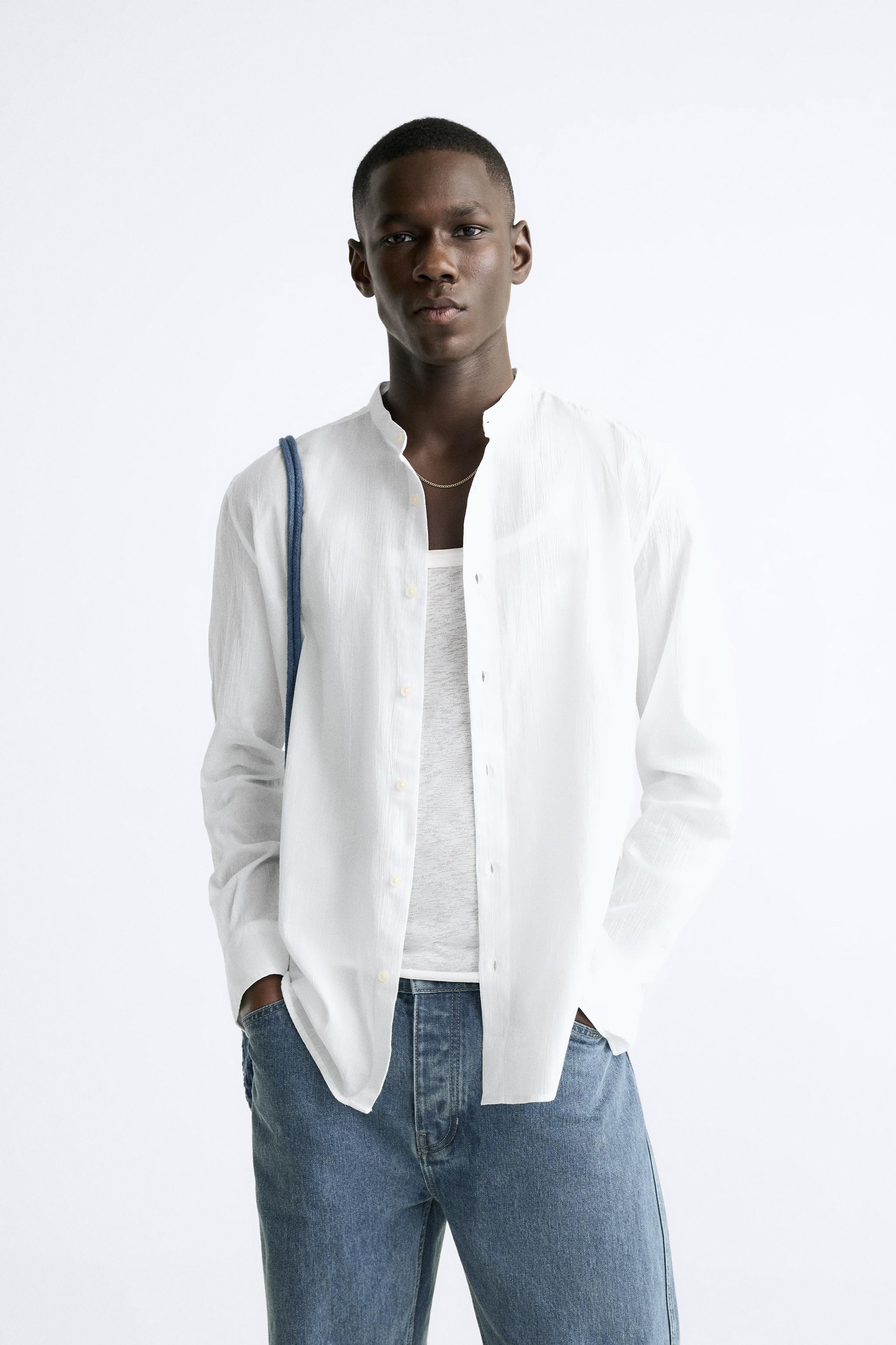 Chemises col Mao pour homme Nouvelle Collection en ligne ZARA Canada