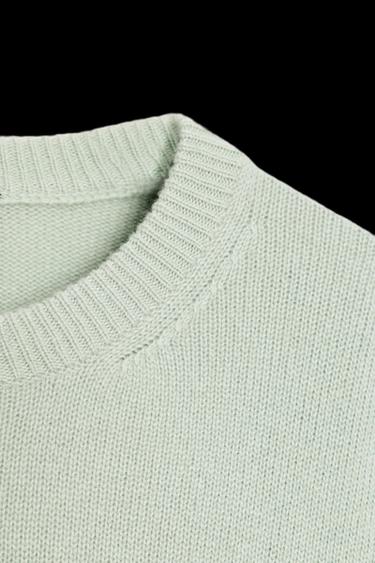 100% CASHMERE OVERSIZE SWEATER - Sea green by Zara