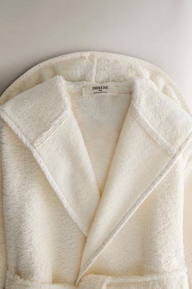 KIDS' POLKA DOT BATHROBE - Light beige by Zara - Image 1