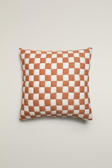 CHECK COTTON CUSHION COVER - 772 by Zara