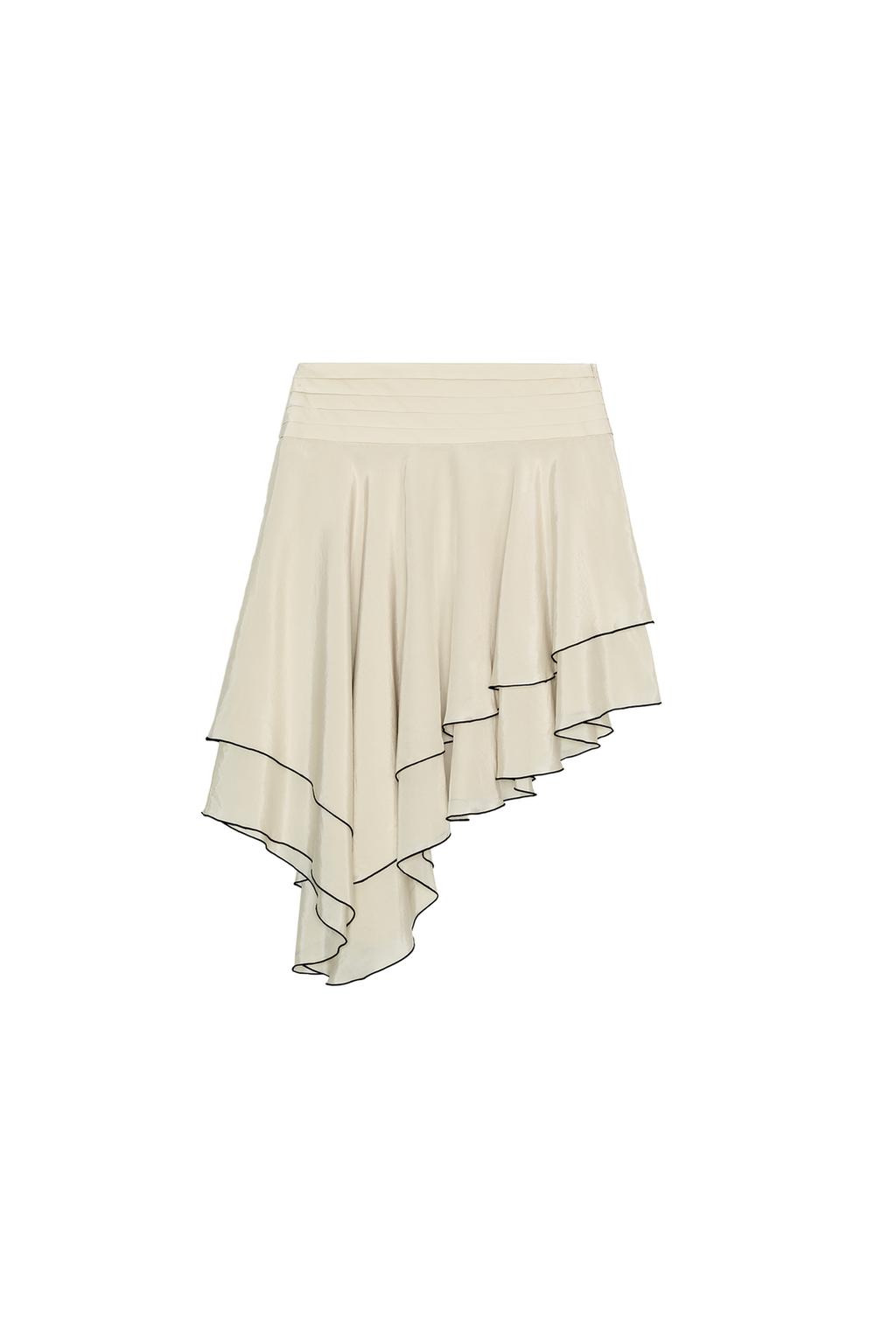 ASYMMETRIC RUFFLED SKIRT ZW COLLECTION - image 3