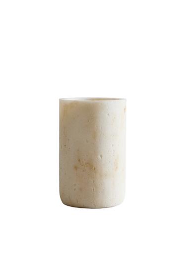 MARBLE-EFFECT TOOTHBRUSH HOLDER - Beige by Zara