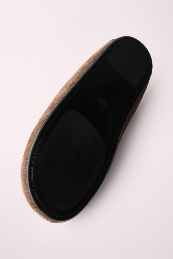 MULE EN CROÛTE DE CUIR CREATED BY CARAMEL LONDON X ZARA - Cuir de Zara - Image 8