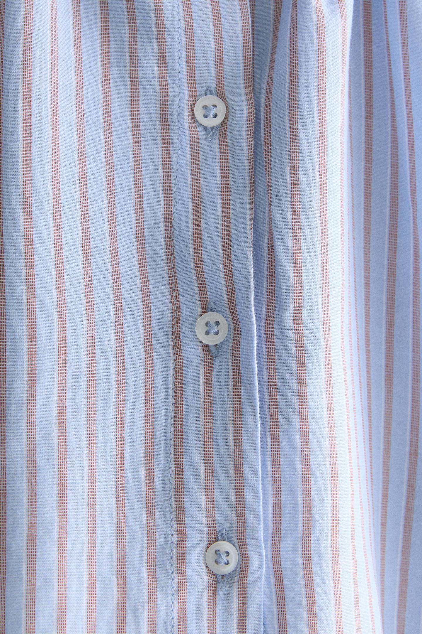Детская рубашка Zara Striped Baby Shirt, цвет: Светлый синий — фото 4