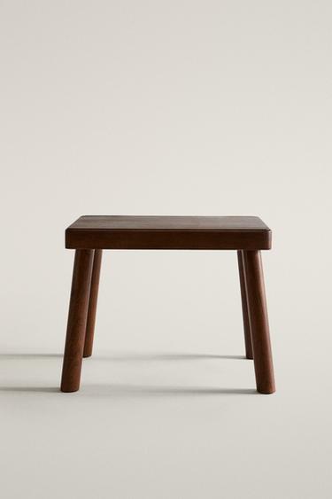 ACACIA WOOD STOOL — Brown 2