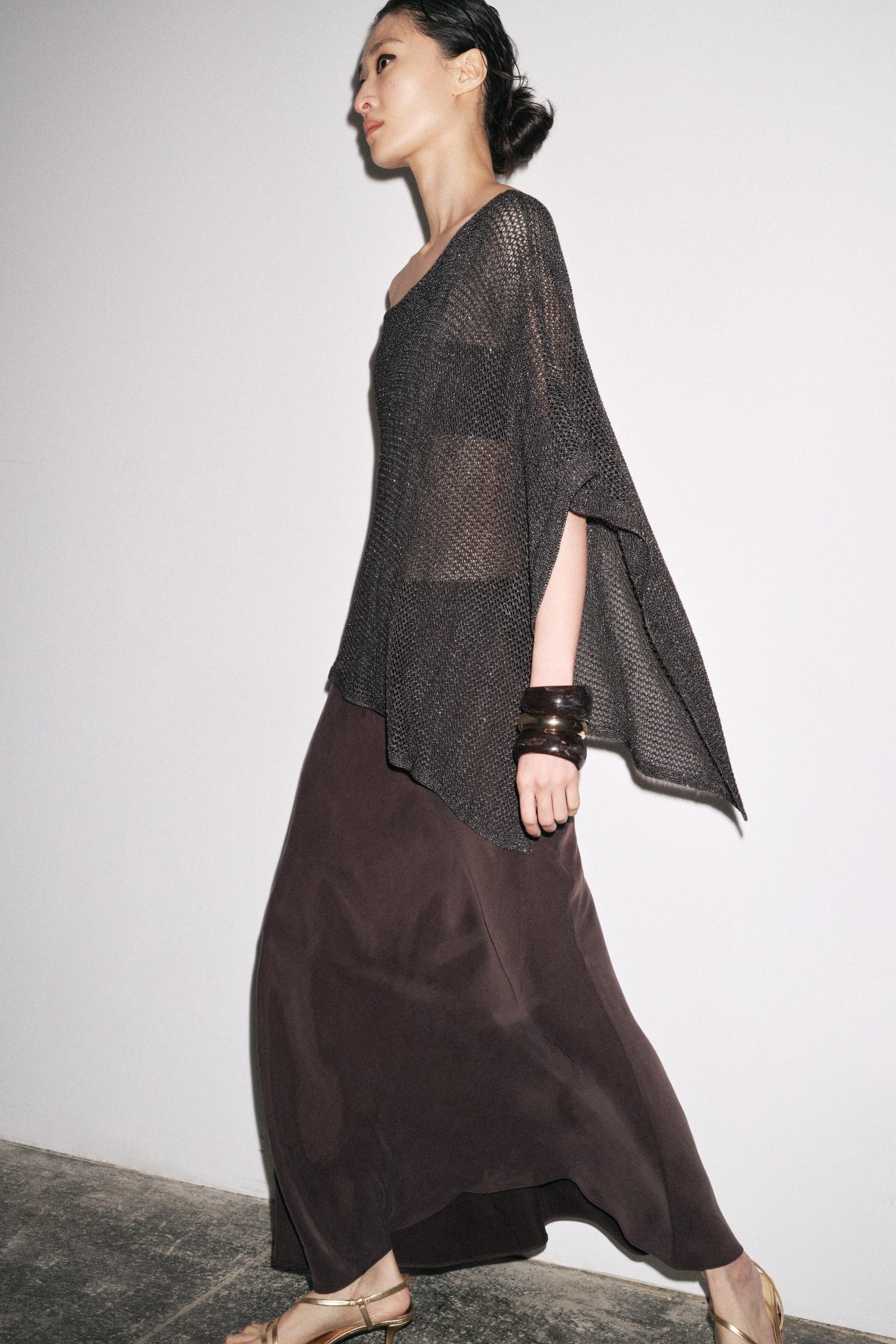 【ZARA】ZW COLLECTION ロングスカート 2548/042/084 ZW COLLECTION LONG SKIRT - Brown | ZARA Spain