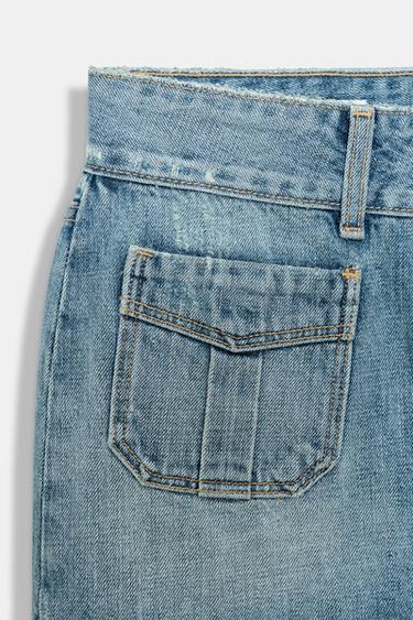 TRF DENIM MINI SKIRT - Light blue by Zara - Image 6