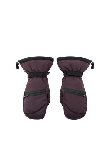 MANOPLAS WATERPROOF POLARTEC® SKI COLLECTION - Burgundy de Zara