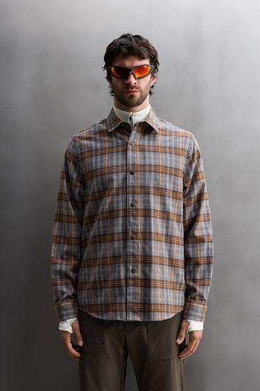 CHECK LYOCELL - WOOL SHIRT - Various by Zara