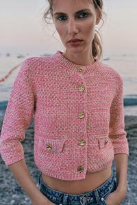 Buy U.S. Polo Assn. Pink Cable Knit Womens Cropped Cardigan from the UK online shop Buy U.S. Polo Assn. Pink Cable Knit Womens Cropped Cardigan from the UK online shop