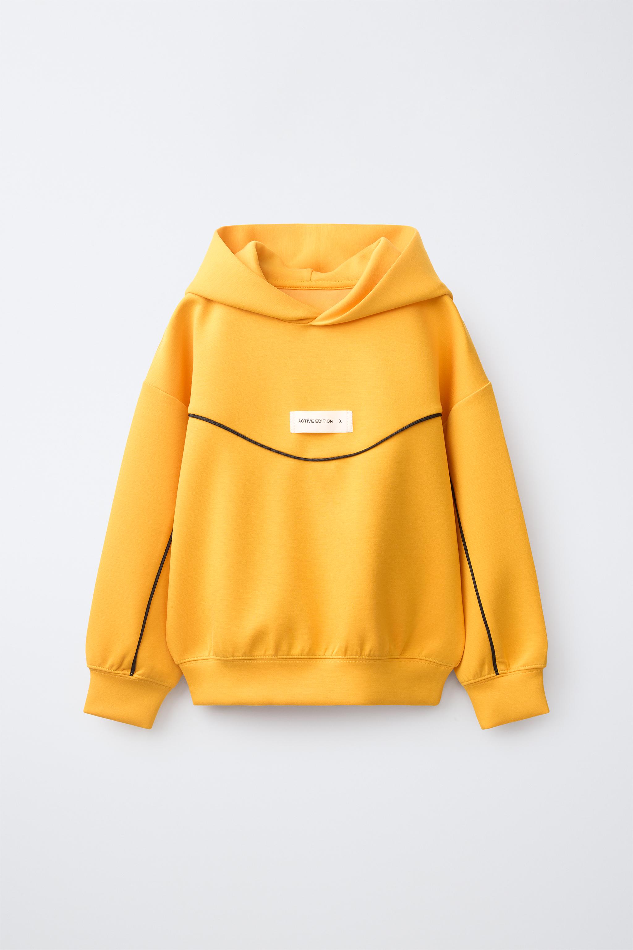 SPORTY PIPED LABEL HOODIE