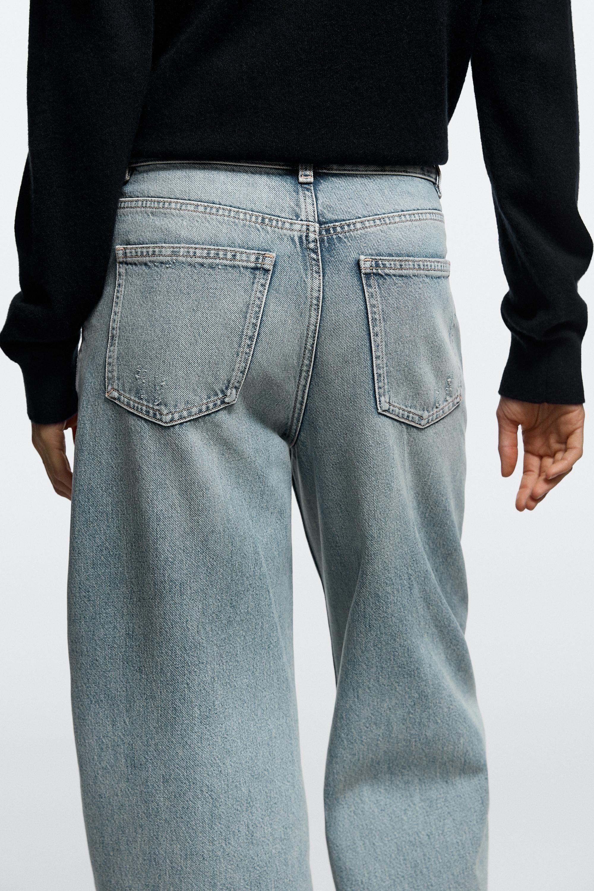 Jean barrel fit taille moyenne