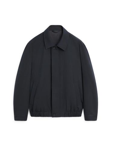 Zara Cold wool total look jacket - Navy blue
