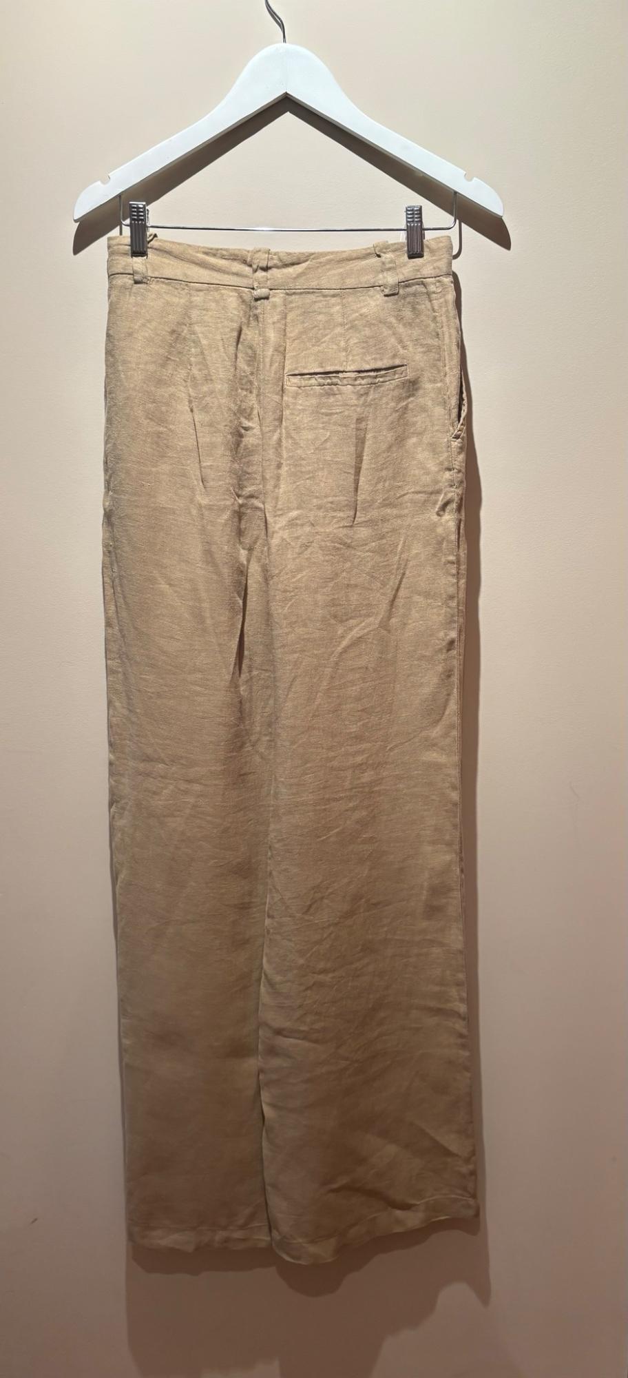 LINEN WIDE-LEG TROUSERS - Image 2