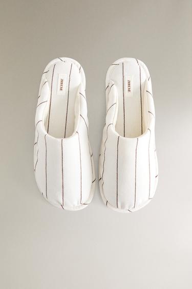 MULES RAYÉES - Beige de Zara - Image 2