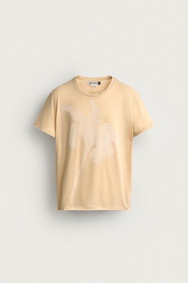 FLWR PRNT T - Light ecru by Zara