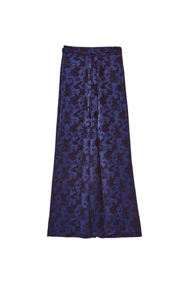 WIDE-LEG JACQUARD TROUSERS