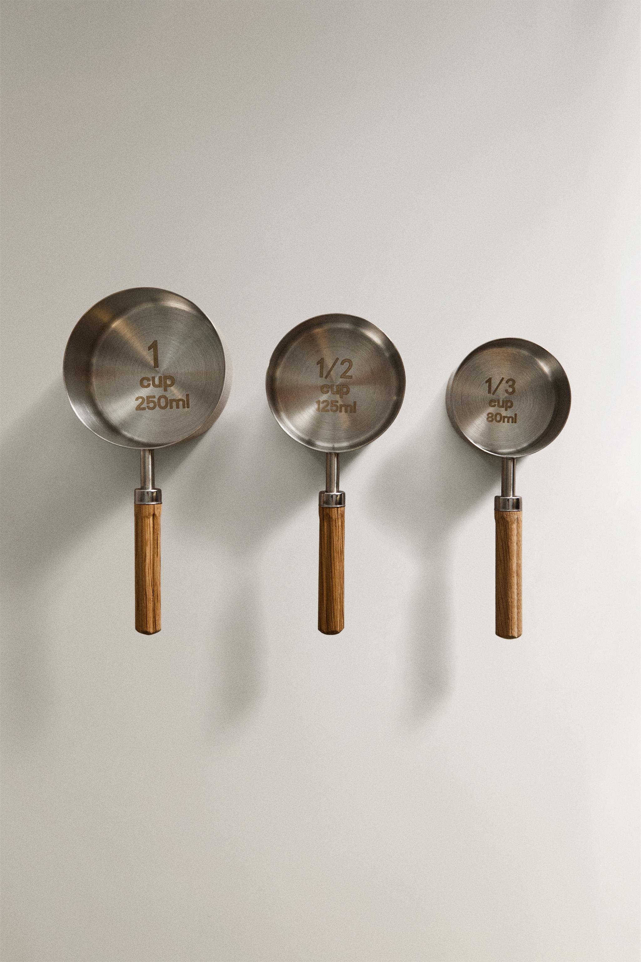 WOODEN MEASURING SPOON SET - Brown | ZARA United States