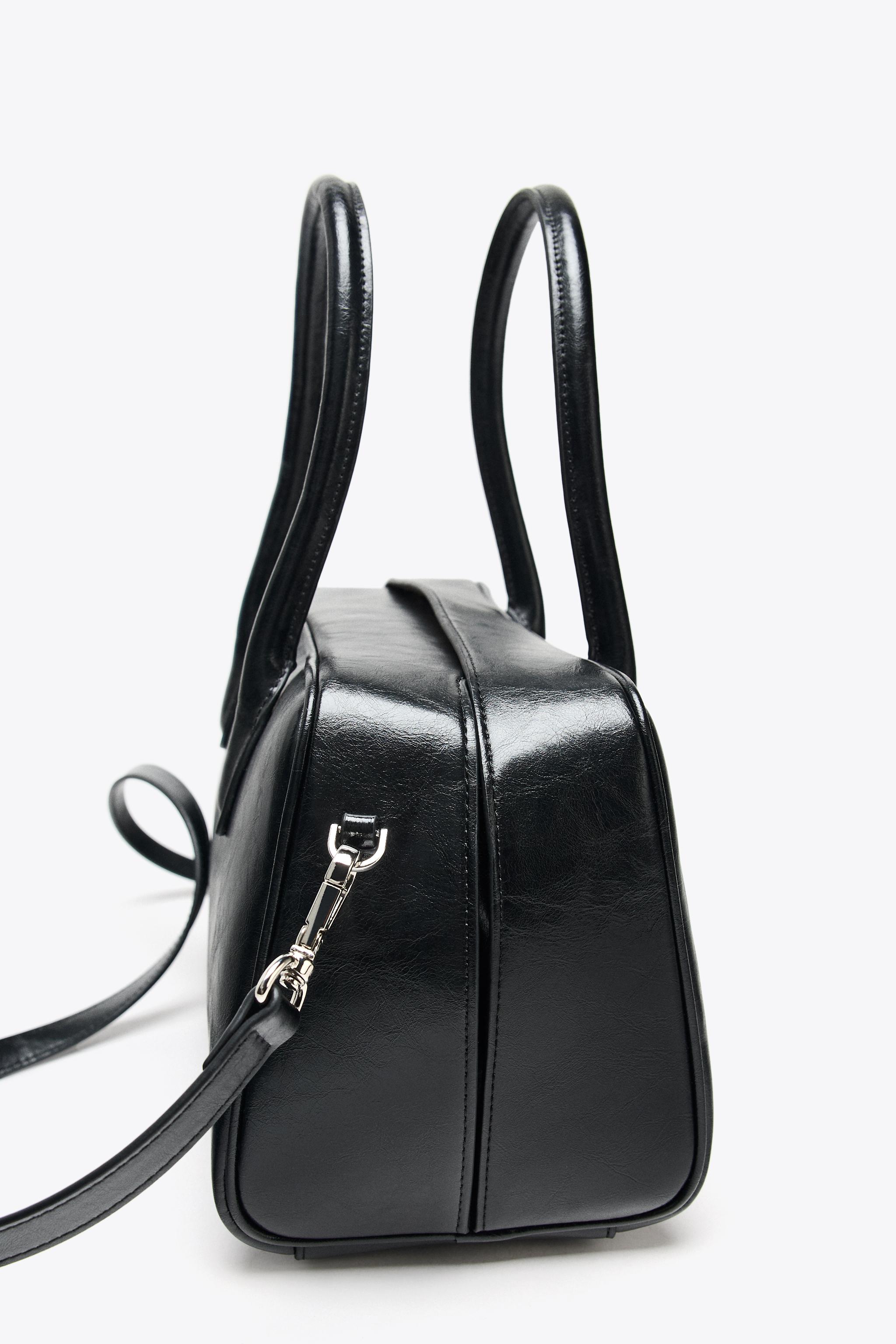 スエードシティバッグ - ブラック | ZARA Japan / 日本