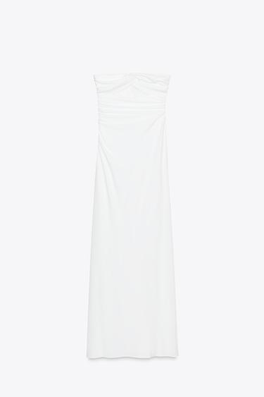 LONG CUT-OUT DRESS - White by Zara - Image 5
