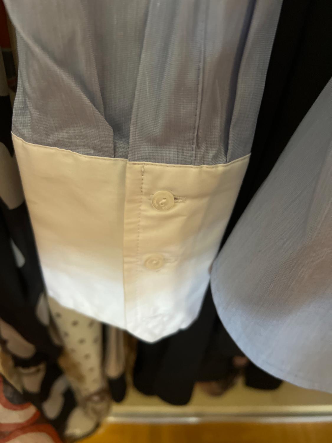 SHIRT WITH CONTRASTING CUFFS - Image 3