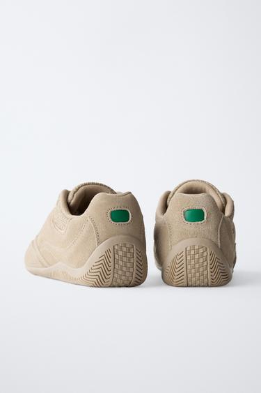 TRAINERS WITH BEADED CLIPS - Brown by Zara - Image 3