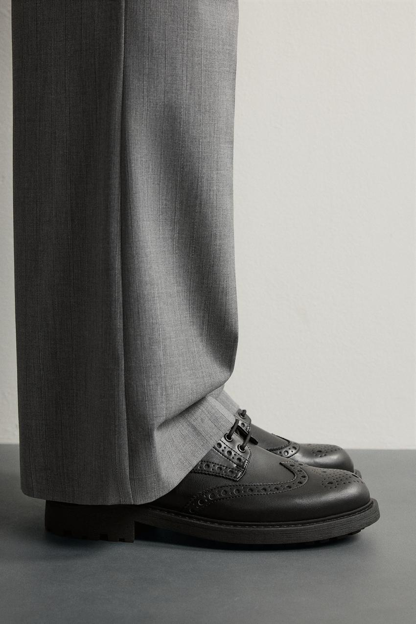 grey dress shoes with black pants - Crafted with premium full 2026/6/29 Fit & Flare Party Length:54