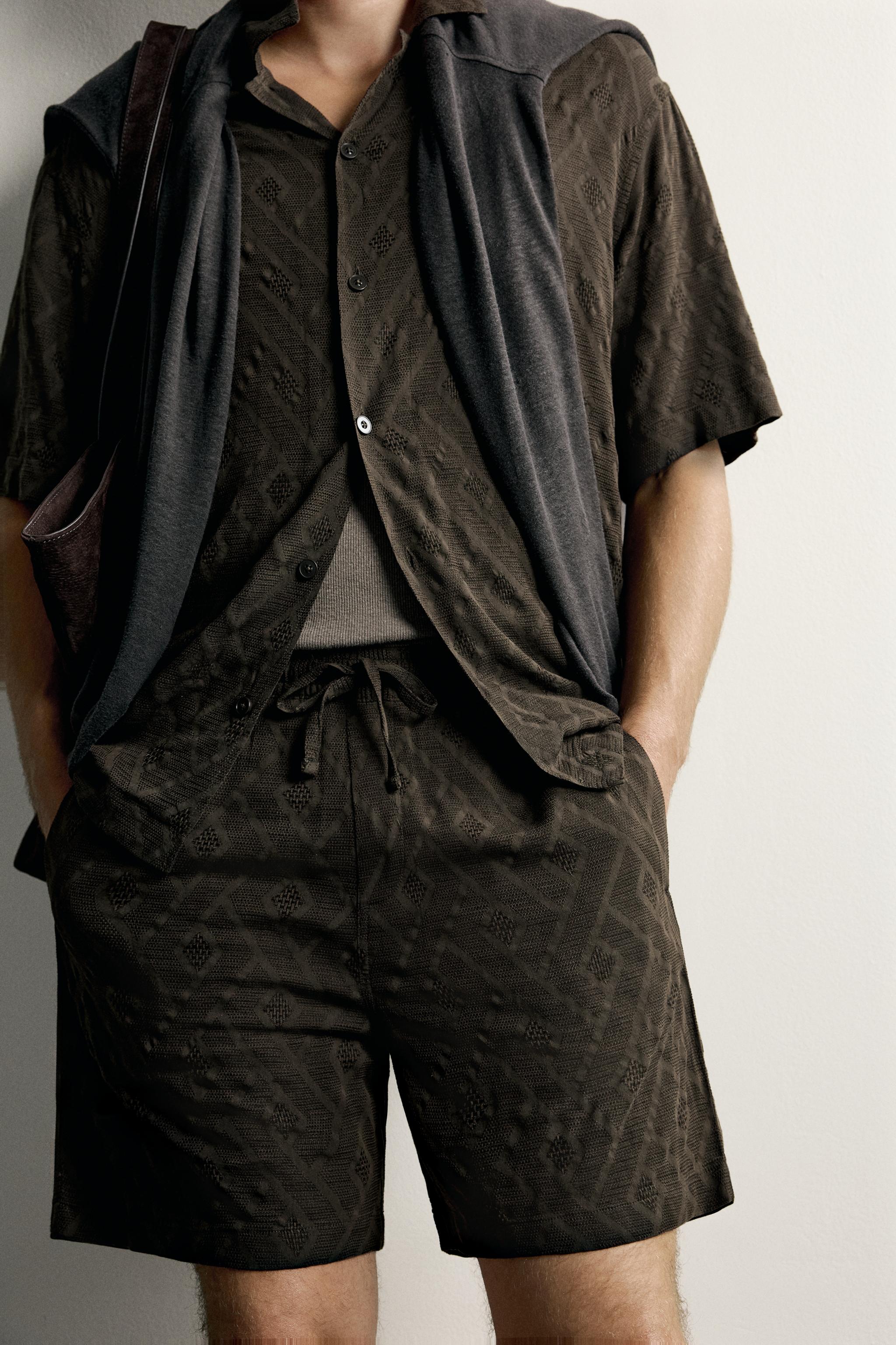 BERMUDA JACQUARD GÉOMÉTRIQUE