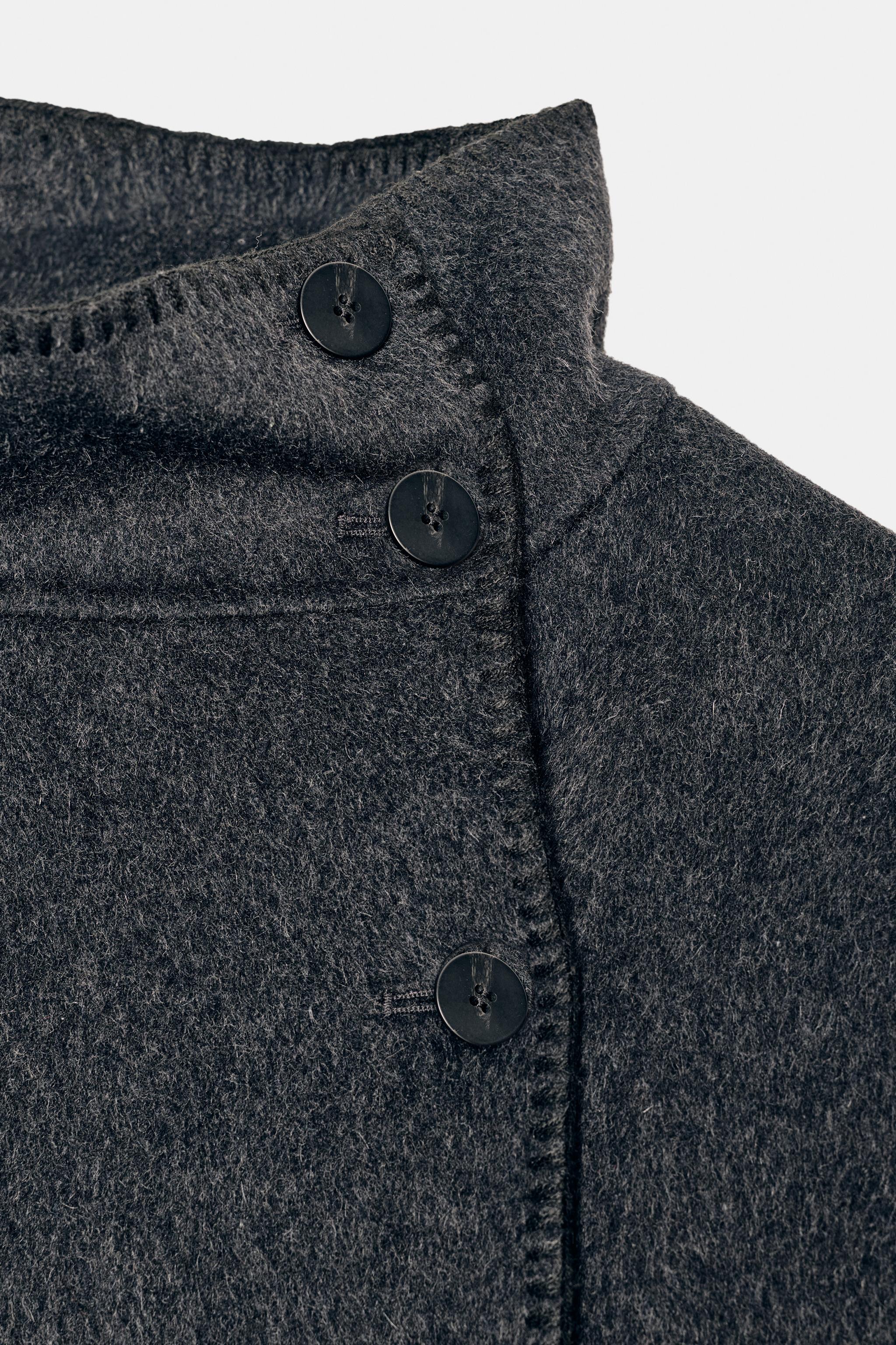 WOOL BLEND SHORT COAT ZW COLLECTION