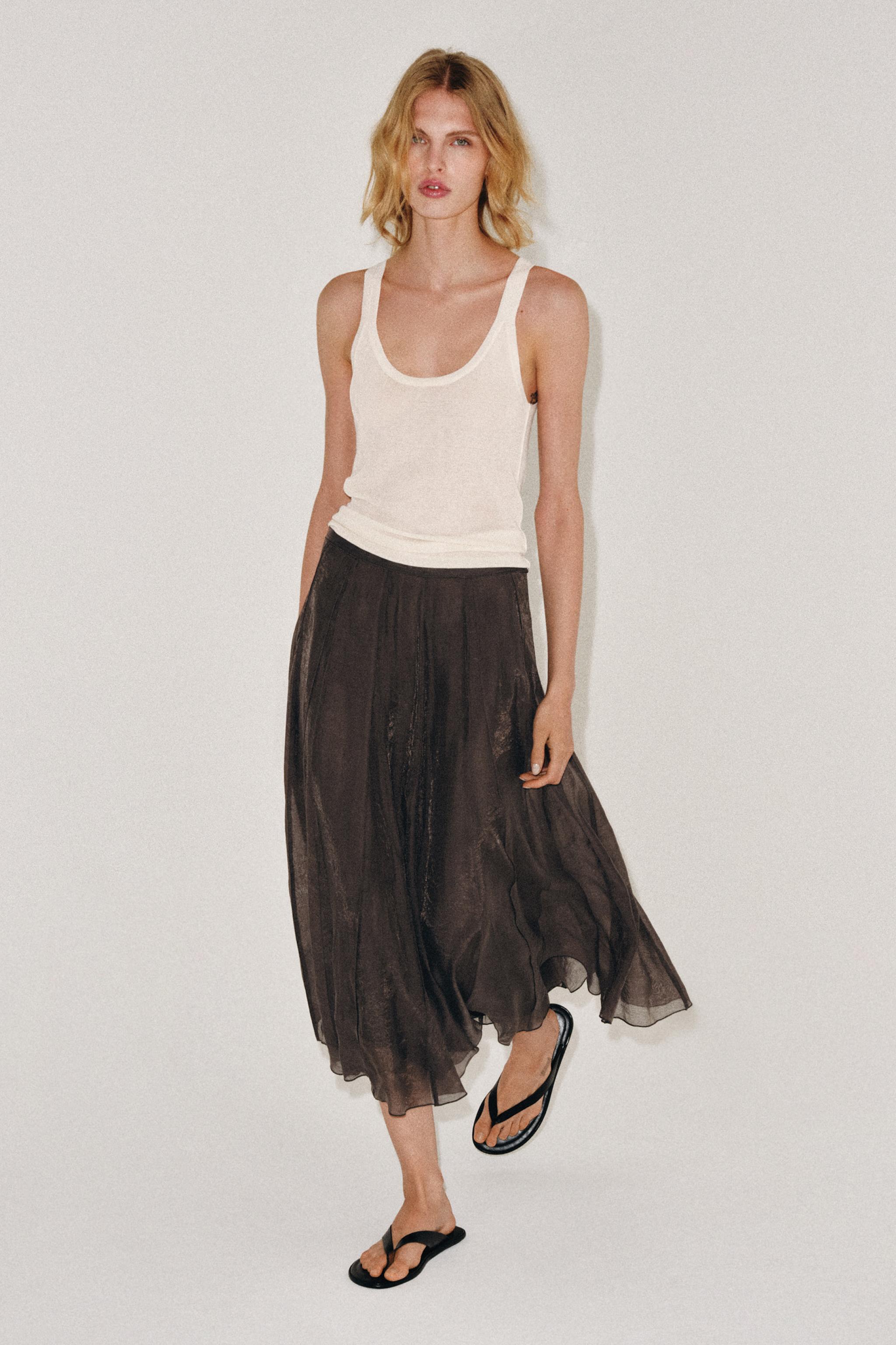 FLOWY COMBINATION SKIRT ZW COLLECTION