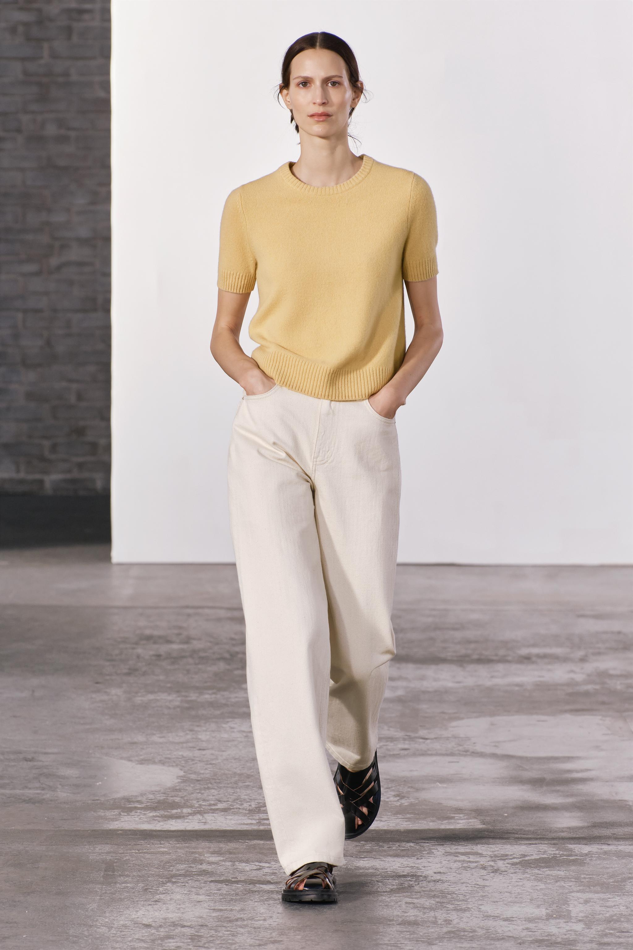 Yellow best sale tops zara