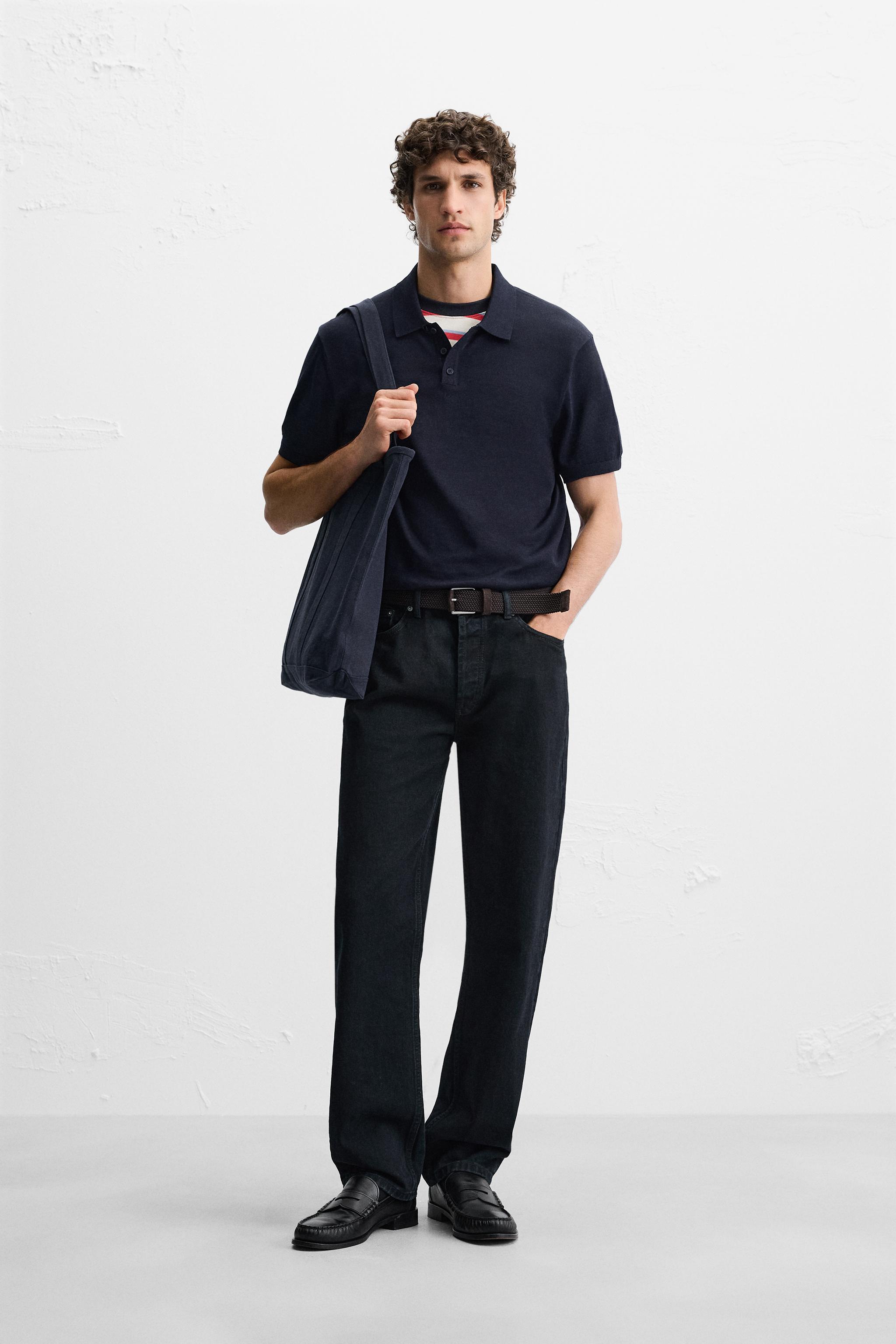 POLO EN MAILLE DE COTON ET SOIE