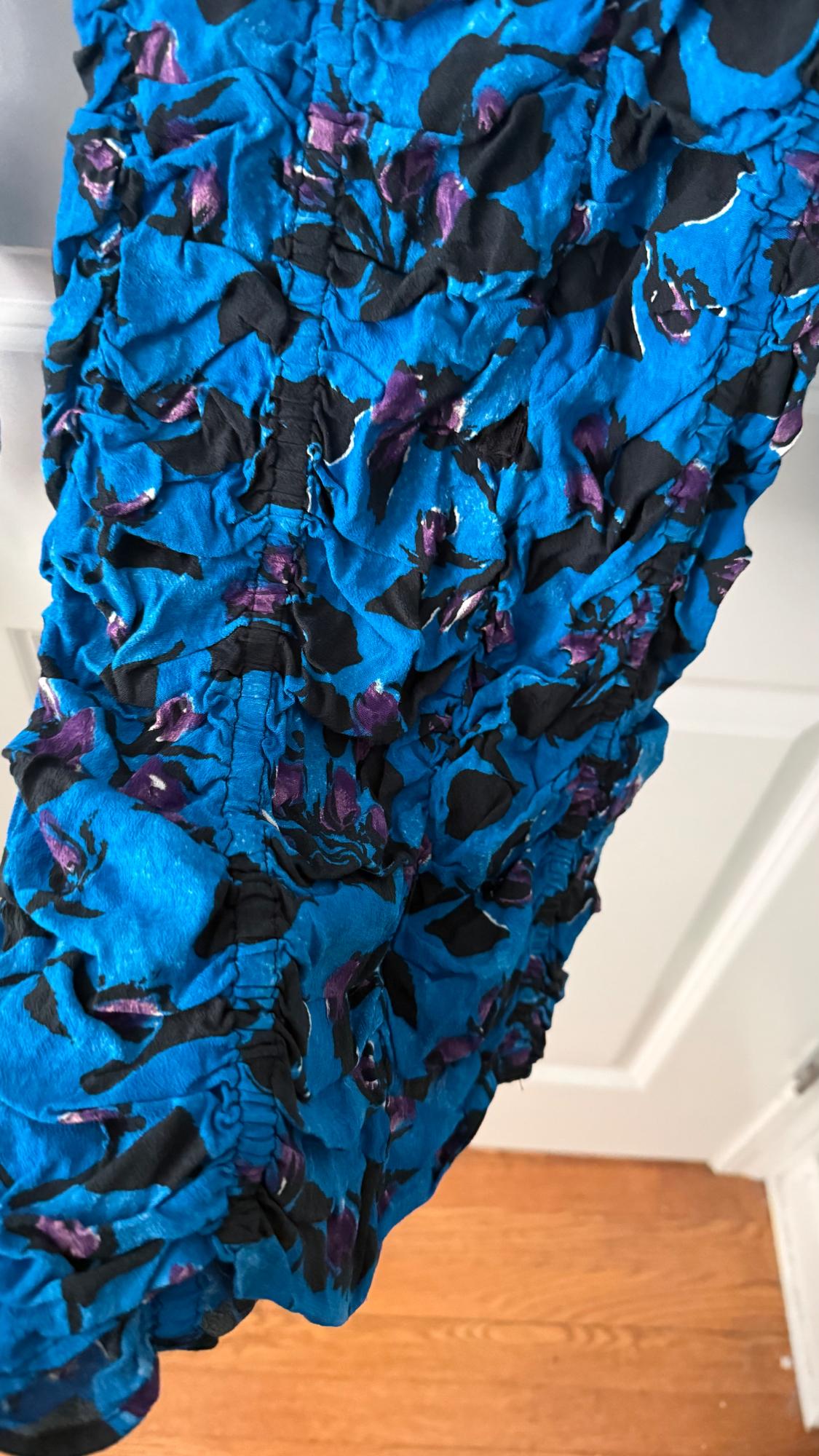 DRAPED PRINT DRESS - Image 7
