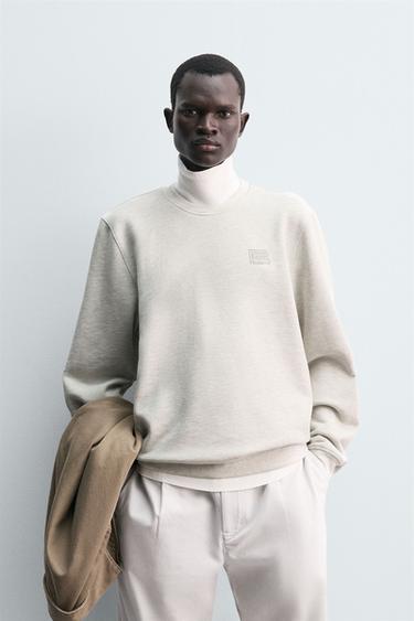SWEATSHIRT MET RONDE HALS ROLAND CORPORATION © - SILVER UNIVERSE van Zara