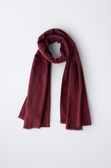 SOFT TOUCH SJAAL - Burgundy van Zara