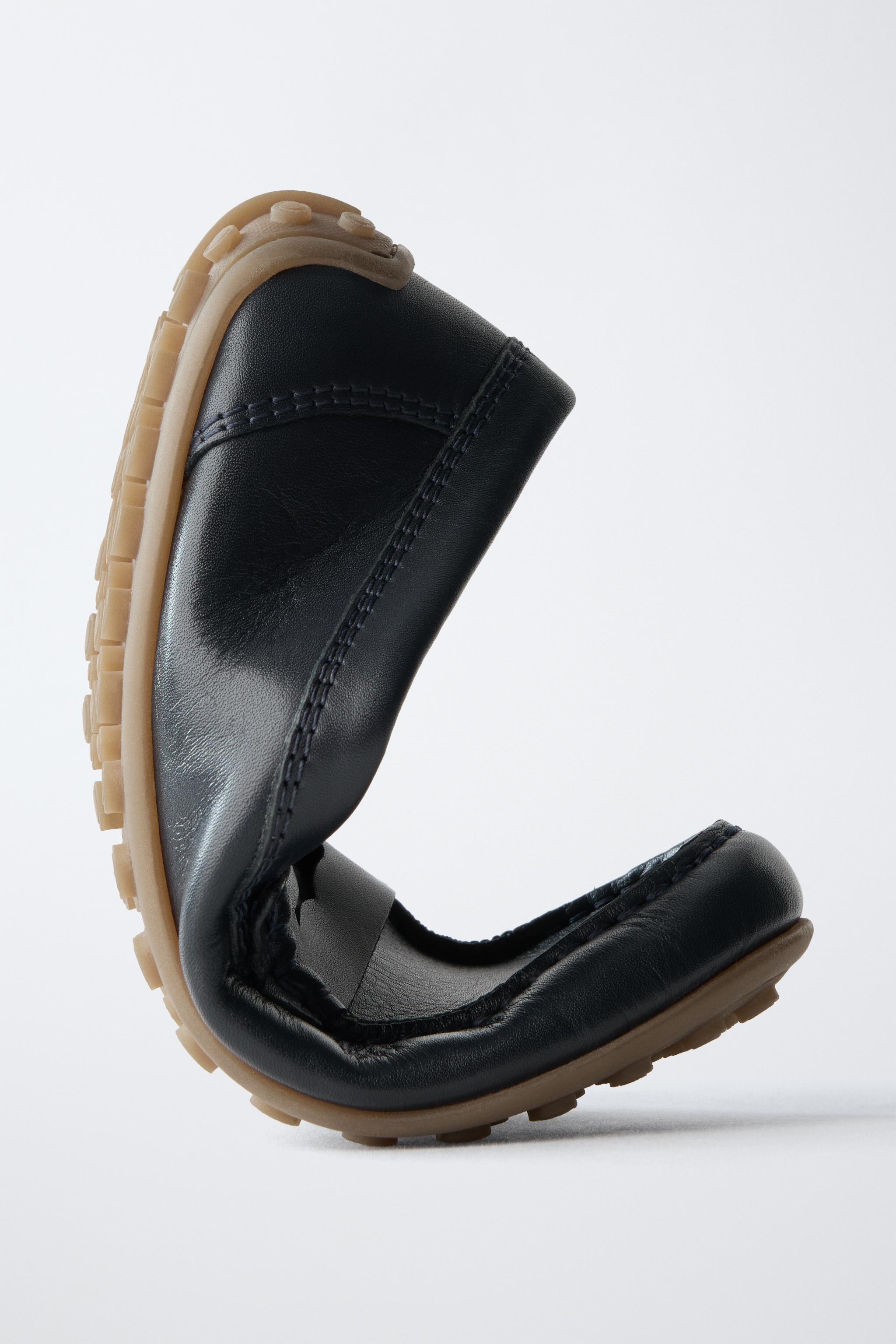 Обувь Zara CLASSIC LEATHER DECK SHOES — фото 3