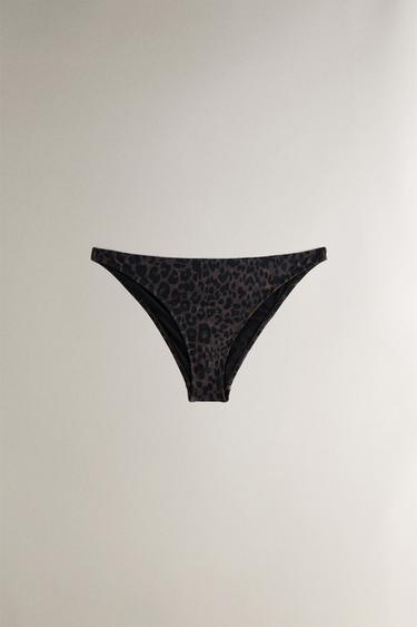 SLIP BIKINI DA SPIAGGIA CON STAMPA ANIMALIER - Leopardato di Zara