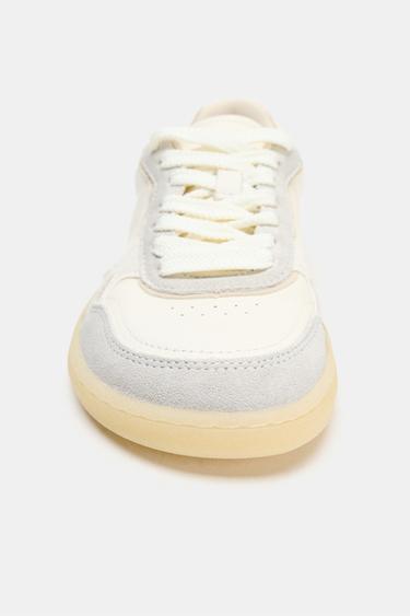 BASKETS EN CUIR BAREFOOT - Blanc écru de Zara - Image 6