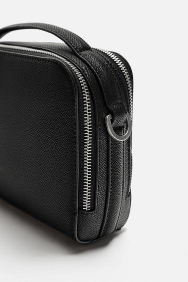 TEXTURED CROSSBODY BAG - Black by Zara - Image 3