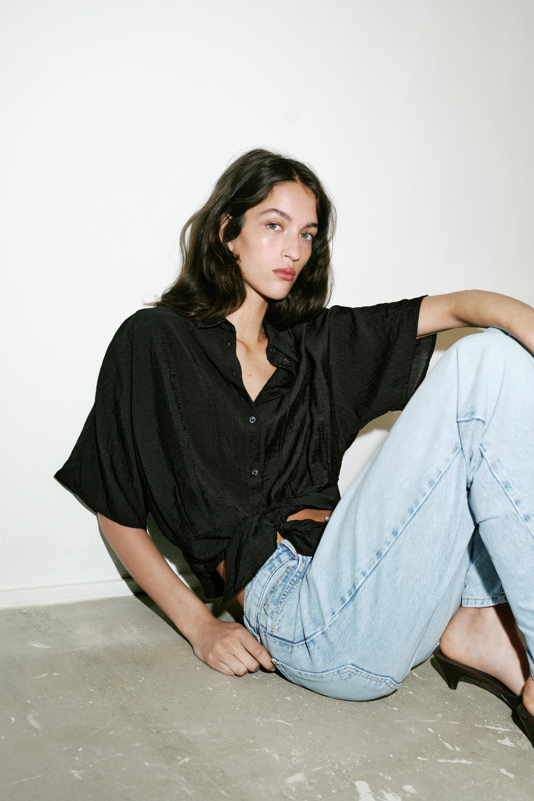 CHEMISE MANCHES COURTES NŒUD