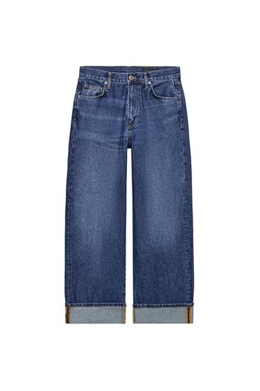 JEANS ZW COLLECTION BAGGY TIRO MEDIO - Azul de Zara