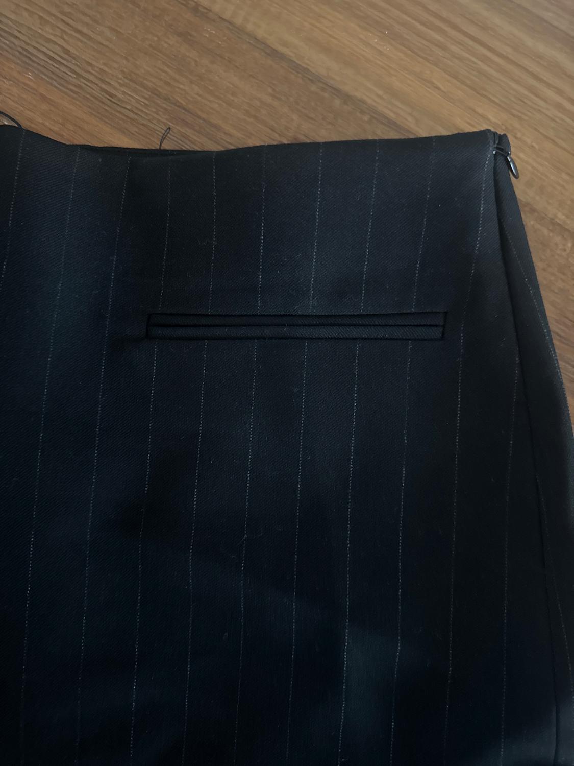ZW COLLECTION PINSTRIPED MINI SKIRT - Image 3