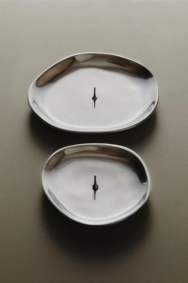 PORTA-VELAS DE ALUMÍNIO PRATEADO - Prata da Zara