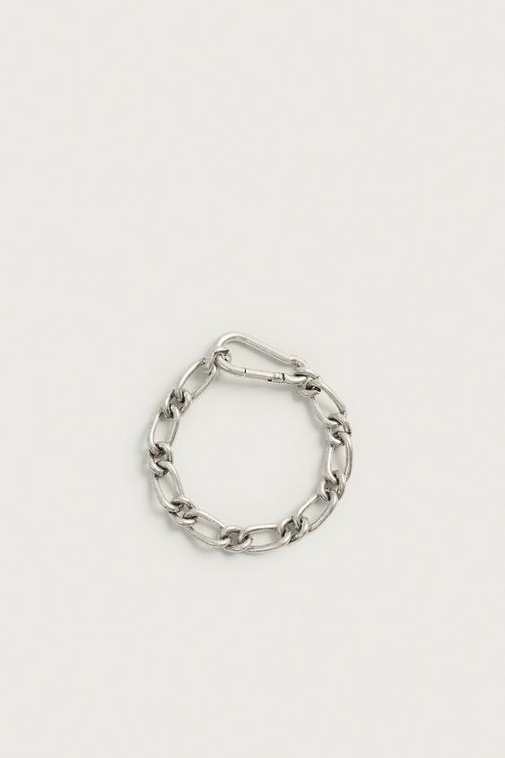METAL CHAIN LINK BRACELET - Silver by Zara - Image 2