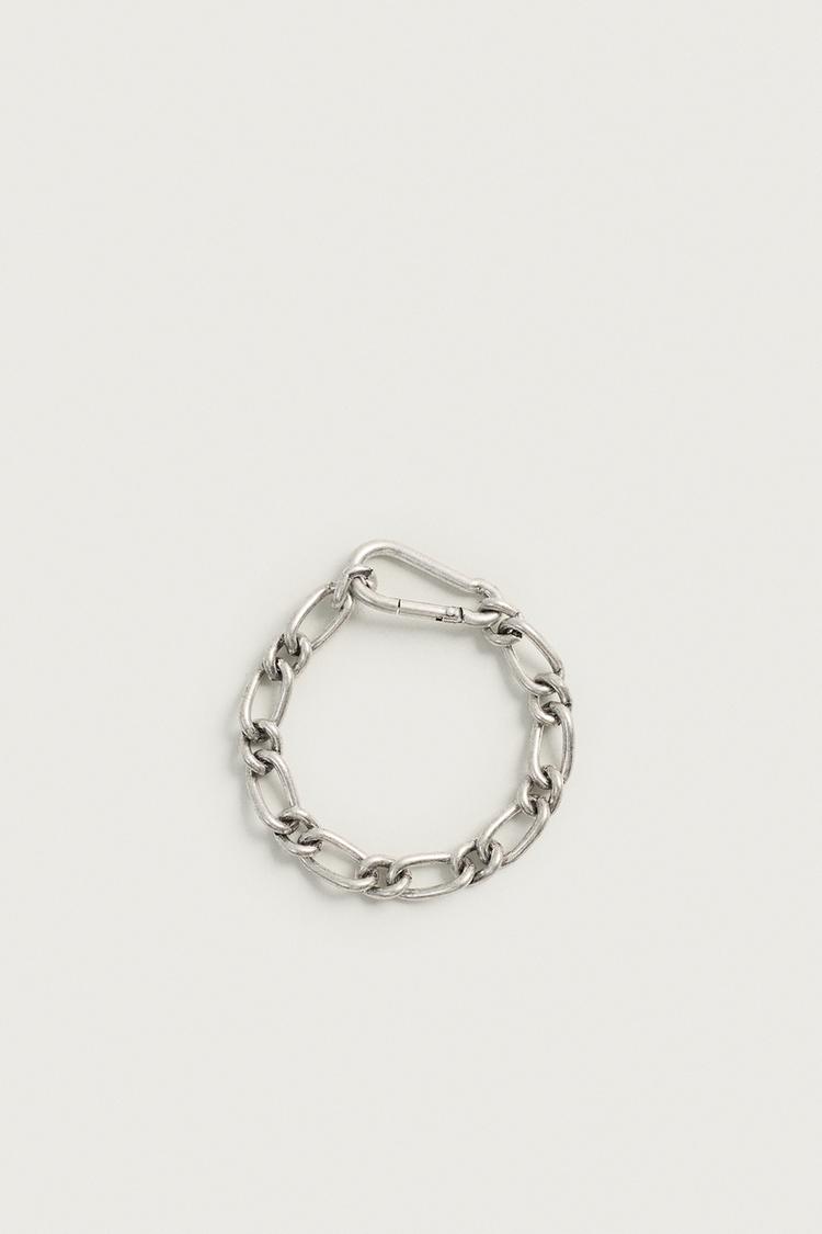 METAL LINK BRACELET — Silver