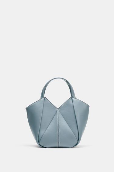BOLSO MINI SHOPPER - Azul de Zara
